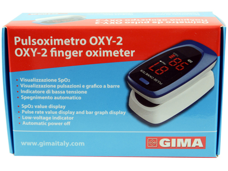 PULSOXIMETRO DA DITO OXY-2 SCHERMO LED 60X30,5X32,5MM 1 PEZZO - FarmaLucia