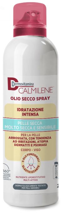 DERMOVITAMINA CALMILENE OLIO SECCO SPRAY IDRATAZIONE INTENSA PER PELLE SECCA, MOLTO SECCA E SENSIBILE 200 ML - FarmaLucia