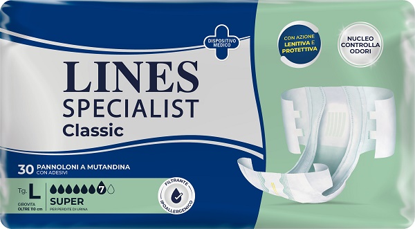 PANNOLONE A MUTANDA LINES SPECIALIST CLASSIC SUPER MG 30 PEZZI - FarmaLucia
