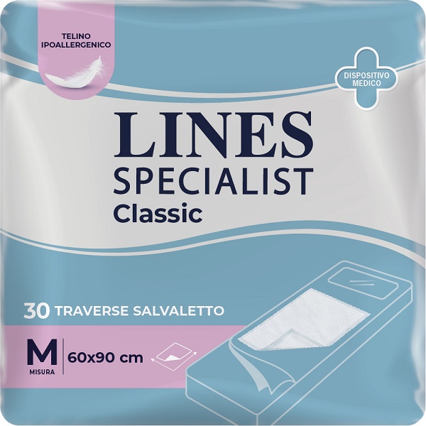 TRAVERSA ASSORBENTE LINES SPECIALIST CLASSIC MISURA 60X90 CM 30 PEZZI - FarmaLucia