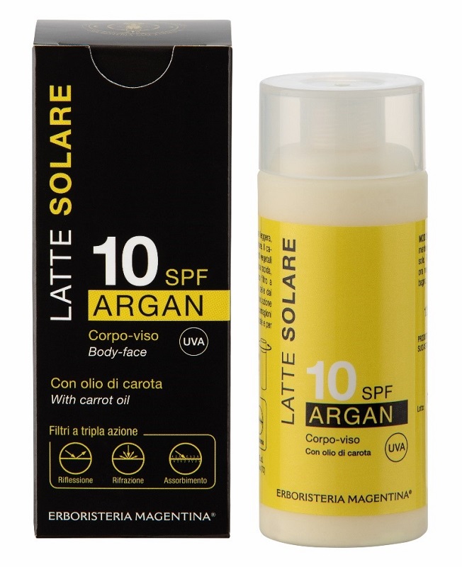SOLARE ARGAN 10SPF 125 ML LATTE - FarmaLucia