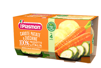 PLASMON OMOGENEIZZATO CAROTE PATATE ZUCCHINE 4 X 80 G - FarmaLucia