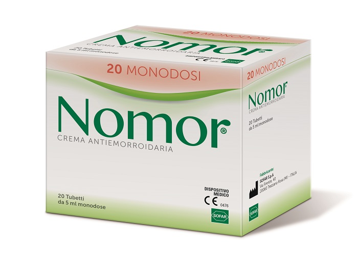 NOMOR CREMA ANTIEMORROIDARIA 20 TUBETTI MONODOSE DA 5 ML - FarmaLucia