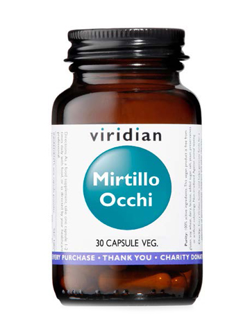 VIRIDIAN MIRTILLO OCCHI 30 CAPSULE - FarmaLucia