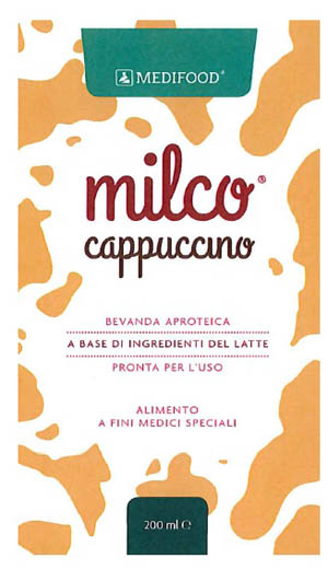 MEDIFOOD MILCO BEVANDA APROTEICA CAPPUCCINO 6 X 200 ML - FarmaLucia