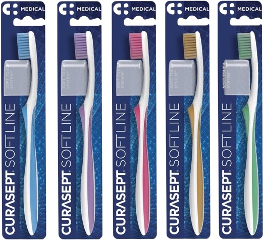 CURASEPT SPAZZOLINO SOFT MEDICAL COLORE AZZURRO - FarmaLucia
