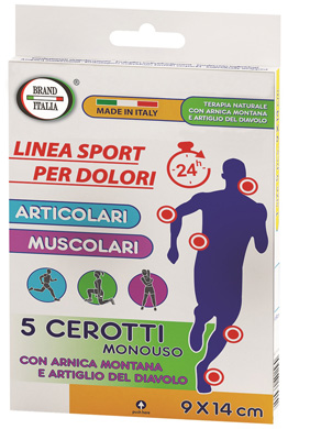 CEROTTI PER DOLORI ARTICOLARI E MUSCOLARI CON ARNICA MONTANA E ARTIGLIO DEL DIAVOLO 9X14CM 5 PEZZI - FarmaLucia