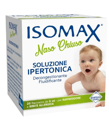 SOLUZIONE IPERTONICA ISOMAX NASO CHIUSO 20 FLACONCINI DA 5 ML - FarmaLucia