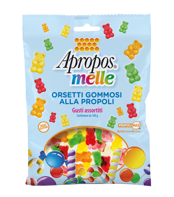 APROPOS MELLE ORSETTI GOMMOSI ALLA PROPOLI GUSTI ASSORTITI 100 G - FarmaLucia