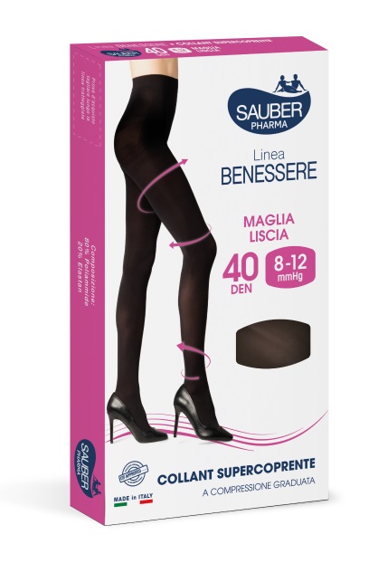 COLLANT SUPERCOPRENTE SAUBER 8-12MMHG NERO 4 - FarmaLucia
