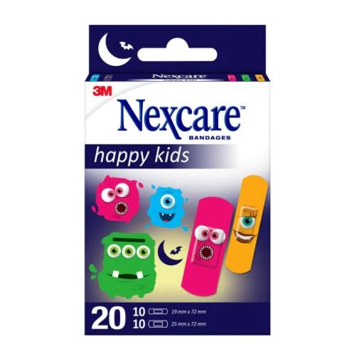 CEROTTI NEXCARE KIDS PLASTERS MONSTERS 20 PEZZI ASSORTITI - FarmaLucia
