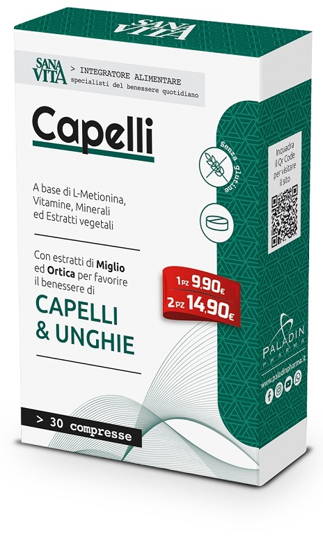 SANAVITA CAPELLI 30 COMPRESSE - FarmaLucia