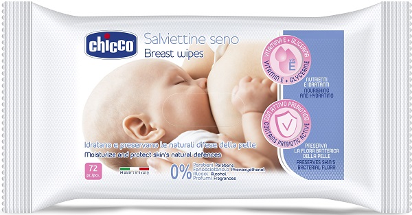 CHICCO SALVIETTE DETERGENTI PER IL SENO 72 PEZZI - FarmaLucia