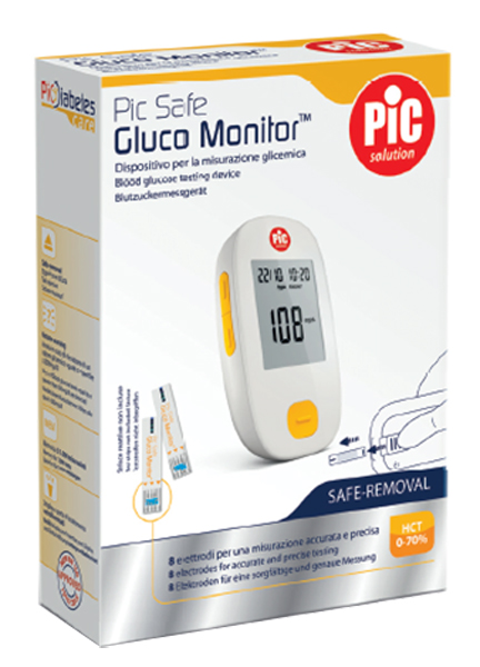 GLUCOMETRO CON MONITOR PIC GLUCO SAFE 1 PEZZO - FarmaLucia