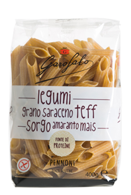 GAROFALO PENNONI PASTA SENZA GLUTINE LEGUMI E CEREALI 400 G - FarmaLucia