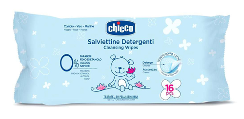 CHICCO COSMESI SALVIETTINE 16 PEZZI - FarmaLucia