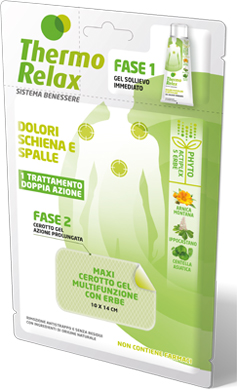 THERMO RELAX FITO GEL DOLORI SCHIENA E SPALLE FASE 2 MAXI CEROTTO GEL MULTIFUNZIONALE CON ERBE 1 PEZZO - FarmaLucia