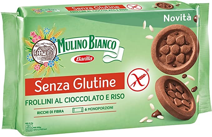 MULINO BIANCO SENZA GLUTINE FROLLINI AL CIOCCOLATO E RISO 6 MONOPORZIONI DA 41,66 G - FarmaLucia