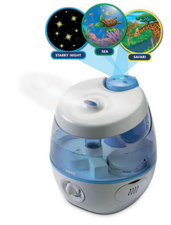 VICKS SWEETDREAMS UMIDIFICATORE A ULTRASUONI CON PROIETTORE IMMAGINI - FarmaLucia