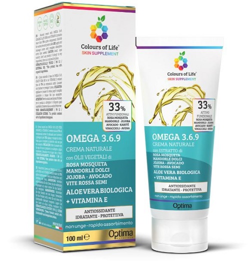 COLOURS OF LIFE SKIN SUPPLEMENT OMEGA 3 6 9 CREMA 100 ML - FarmaLucia