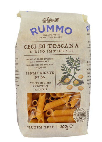 RUMMO PENNE RIGATE N 66 CECI DI TOSCANA E RISO INTEGRALE 300 G - FarmaLucia