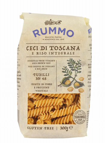RUMMO FUSILLI N 48 CECI DI TOSCANA E RISO INTEGRALE 300 G - FarmaLucia