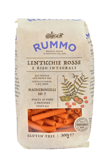 RUMMO MACCHERONCELLI N 7 LENTICCHIE ROSSE E RISO INTEGRALE 300 G - FarmaLucia