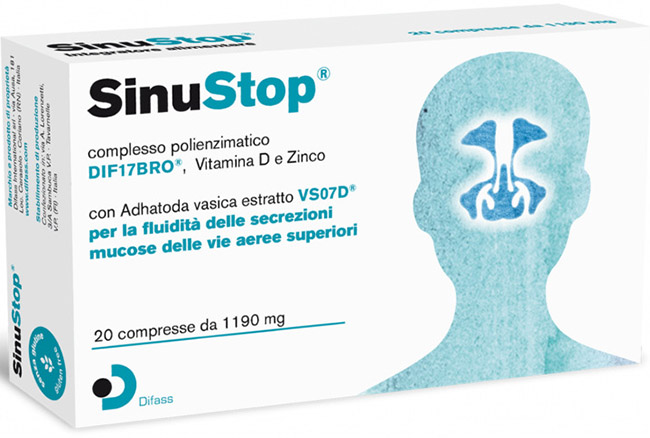 SINUSTOP 20 COMPRESSE DA 1190 MG - FarmaLucia
