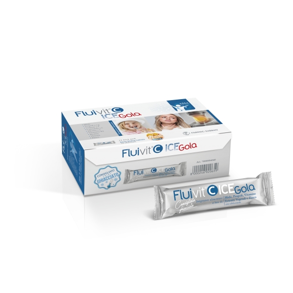 FLUIVIT C ICE GOLA 12 STICKPACK 12 ML - FarmaLucia