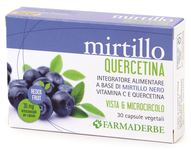 MIRTILLO QUERCETINA 30 CAPSULE VEGETALI - FarmaLucia