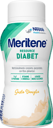MERITENE RESOURCE DIABET VANIGLIA ALIMENTO IPERPROTEICO 28 VITAMINE E MINERALI 200 ML - FarmaLucia