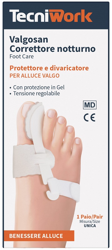 CORRETTORE NOTTURNO PER ALLUCE VALGO MISURA UNICA VALGOSAN 1 PAIO - FarmaLucia