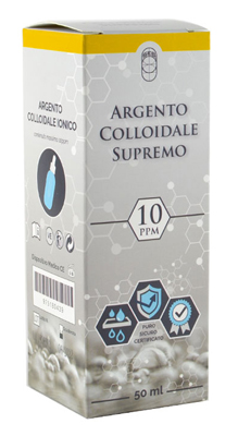 ARGENTO COLLOIDALE SUPREMO 10PPM CERTIFICATO CON CONTAGOCCE 50 ML - FarmaLucia