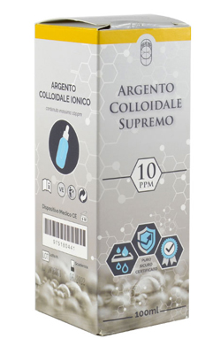 ARGENTO COLLOIDALE SUPREMO 10PPM CERTIFICATO CON CONTAGOCCE 100 ML - FarmaLucia