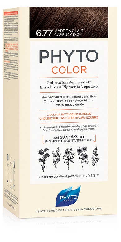 PHYTOCOLOR 6.77 MARR CHIA CAPP 1 LATTE + 1 CREMA + 1 MASCHERA + 1 PAIO DI GUANTI - FarmaLucia