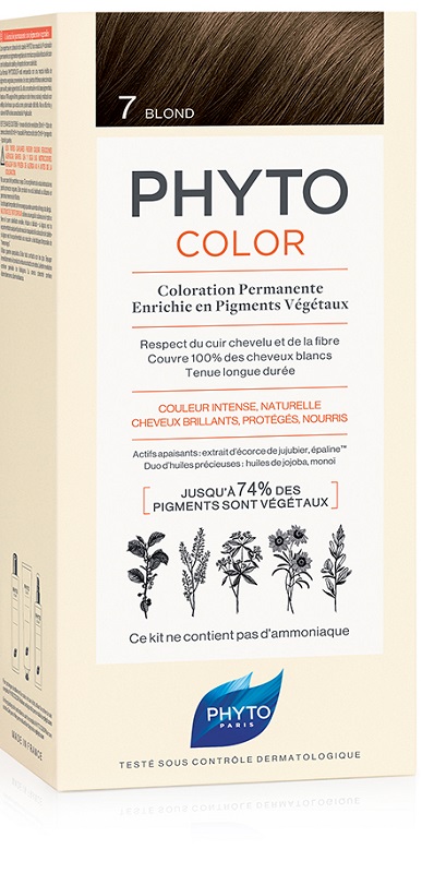 PHYTOCOLOR 7 BIONDO 1 LATTE + 1 CREMA + 1 MASCHERA + 1 PAIO DI GUANTI - FarmaLucia