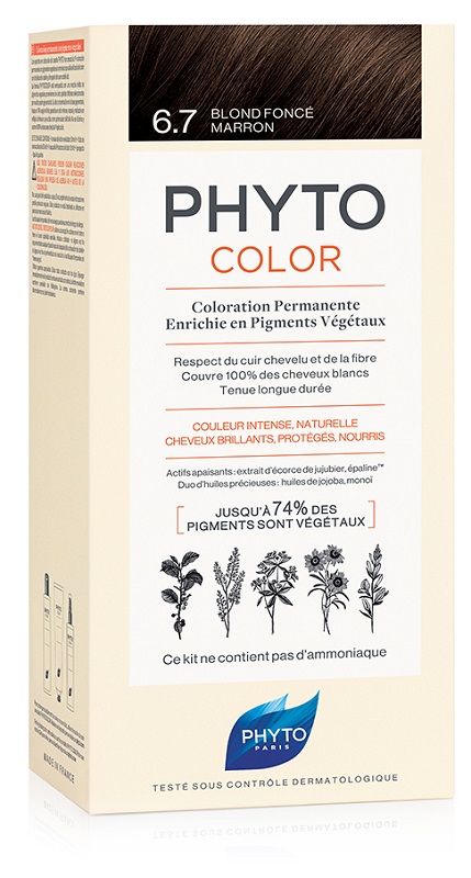 PHYTOCOLOR 6.7 BIONDO SCU TABA 1 LATTE + 1 CREMA + 1 MASCHERA + 1 PAIO DI GUANTI - FarmaLucia