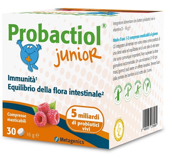 PROBACTIOL JUNIOR 30 COMPRESSE MASTICABILI NEW - FarmaLucia