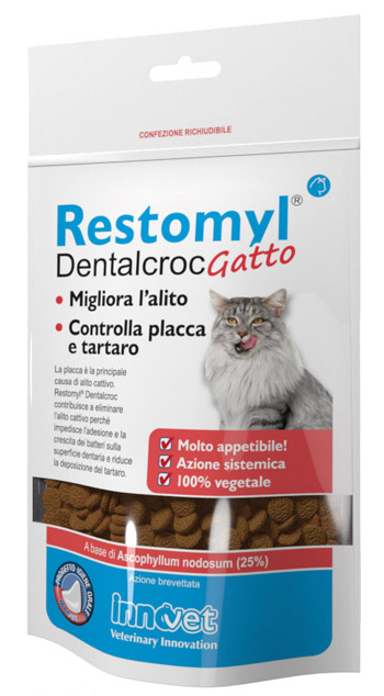 RESTOMYL DENTALCROC GATTO BUSTA 60 G - FarmaLucia