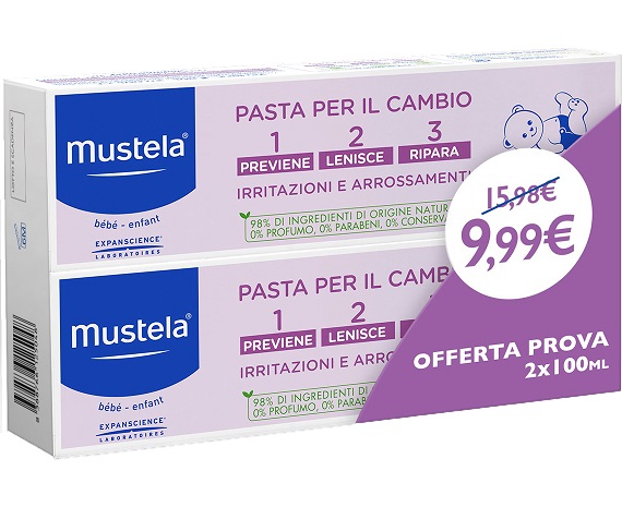 MUSTELA BIPACK PASTA CAMBIO 2 X 100 ML - FarmaLucia
