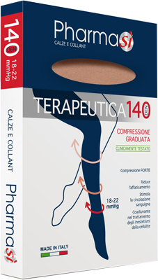 PHARMASI GAMBALETTO 140 DENARI PUNTA APERTA AMBR 3/4 - FarmaLucia