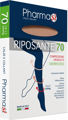 PHARMASI GAMBALETTO 70D PUNTA APERTA AMBRA 3/4 - FarmaLucia