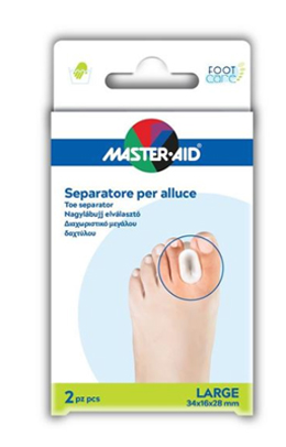 SEPARATORE DITA IN GEL MASTER-AID FOOTCARE PER ALLUCE LARGE 2 PEZZI D2 - FarmaLucia