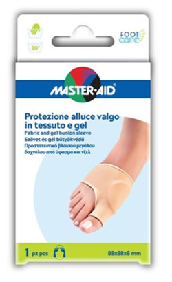 PROTEZIONE IN GEL E TESSUTO MASTER-AID FOOTCARE PER ALLUCE VALGO 1 PEZZO D5 - FarmaLucia