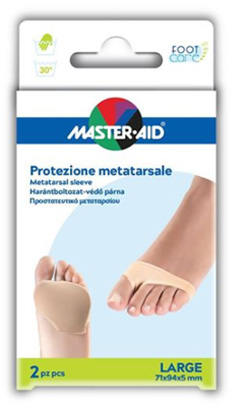 PROTEZIONE IN GEL E TESSUTO MASTER-AID FOOTCARE PER METATARSO LARGE 2 PEZZI G3 - FarmaLucia
