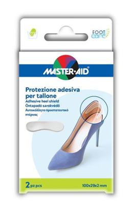 PROTEZIONE ADESIVA MASTER-AID FOOTCARE TRASPARENTE TALLONE 2 PEZZI A4 - FarmaLucia