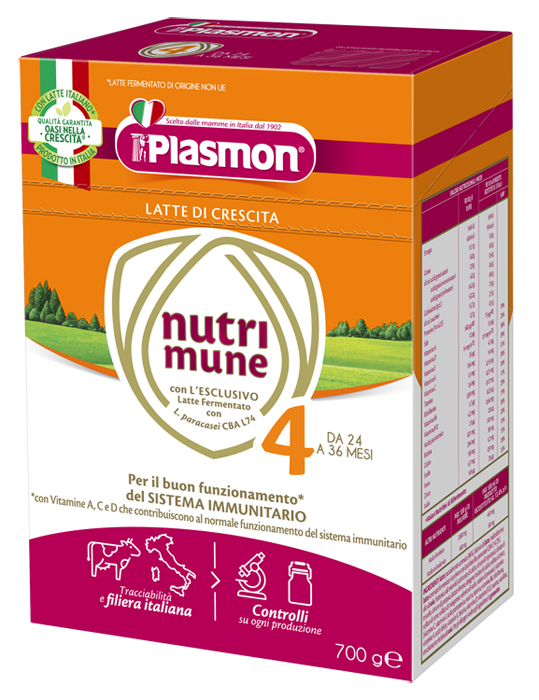 PLASMON NUTRI-MUNE LATTE STAGE 4 POLVERE 700 G - FarmaLucia