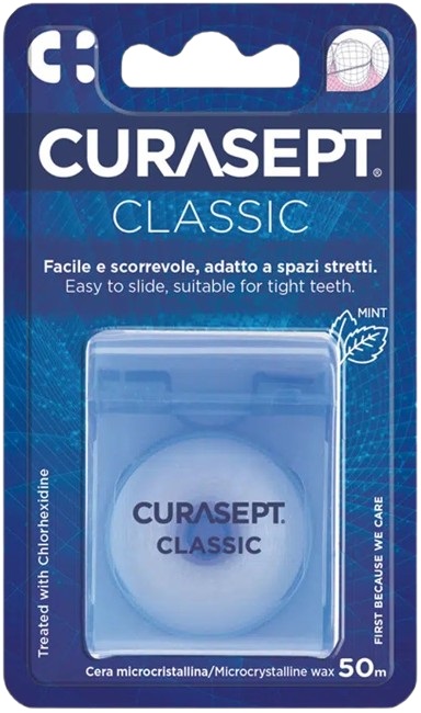 CURASEPT FLOSS CLASSIC CERATO CLOREXIDINA - FarmaLucia