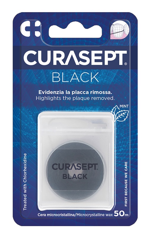 CURASEPT FLOSS CERATO NERO CLOREXIDINA - FarmaLucia