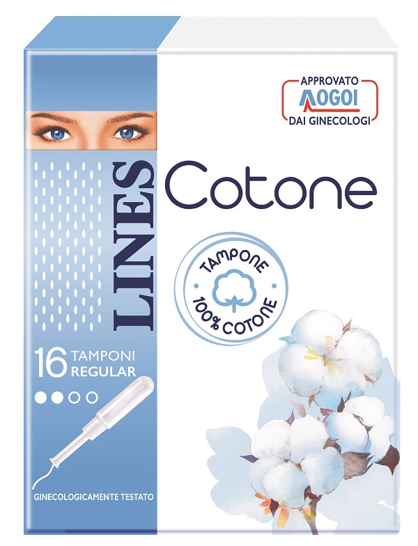 LINES COTONE TAMPONE REGULAR 16 PEZZI - FarmaLucia